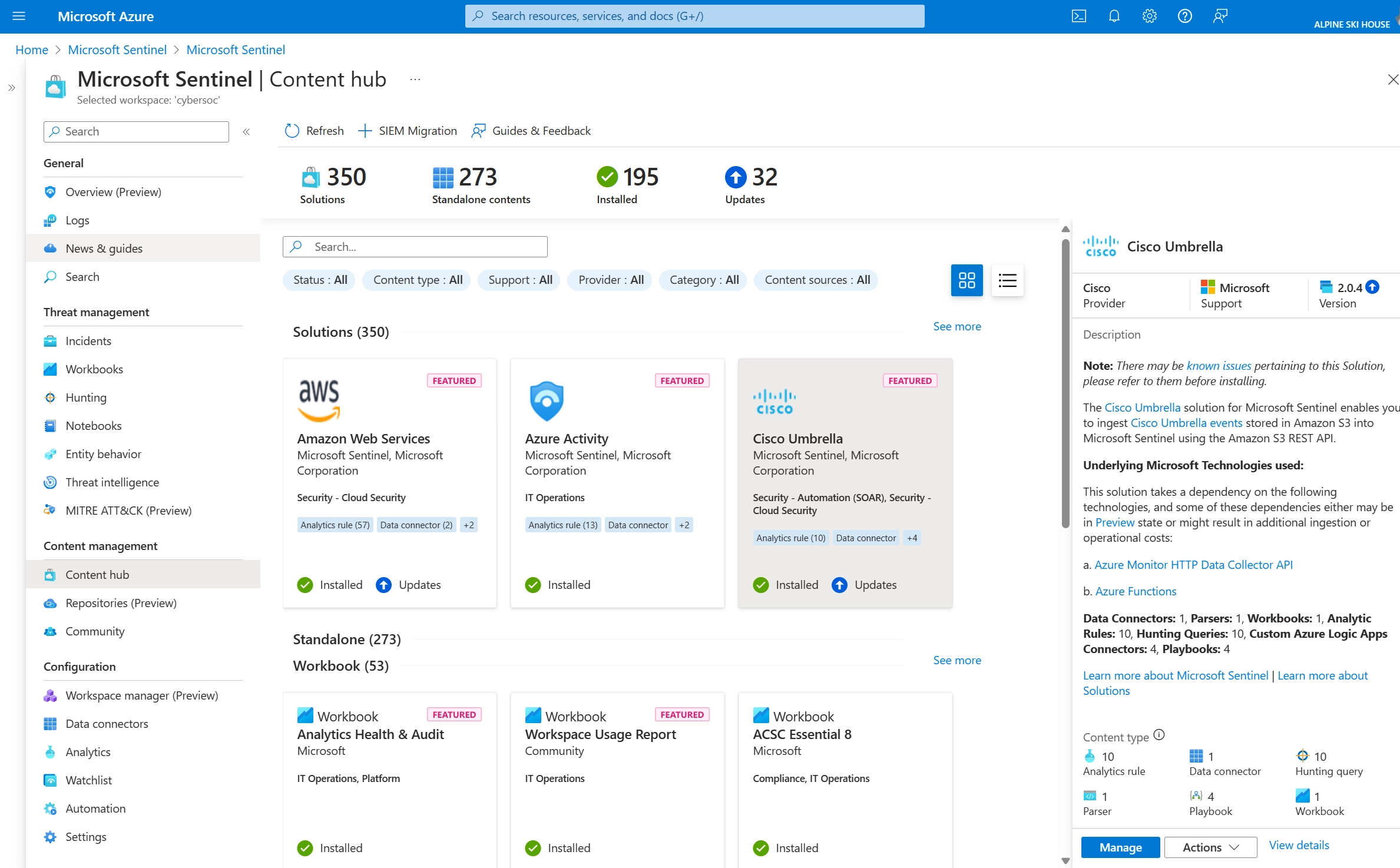 Microsoft Sentinel in Azure Cloud